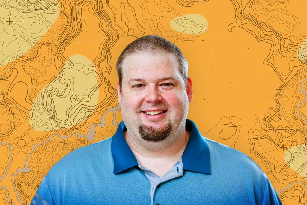 Portrait of Robby Deming, editor-in-chief of Maps.com.