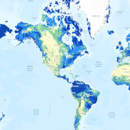 2D map of Earth showing soil moisture for December 2022 from NASA’s Global Land Data Assimilation System