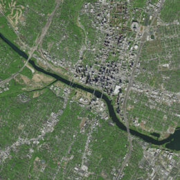 Image of Austin, Texas, showing urban tree canopy.