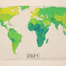 Map of life expectancy by country in 2023.