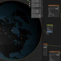 Image of tools used to create map of Canadian wildfires