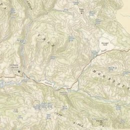 Map of Dangermond Preserve near Point Conception, California.