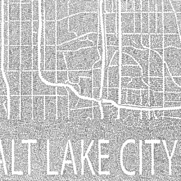 Salt Lake City mapped with one continuous line