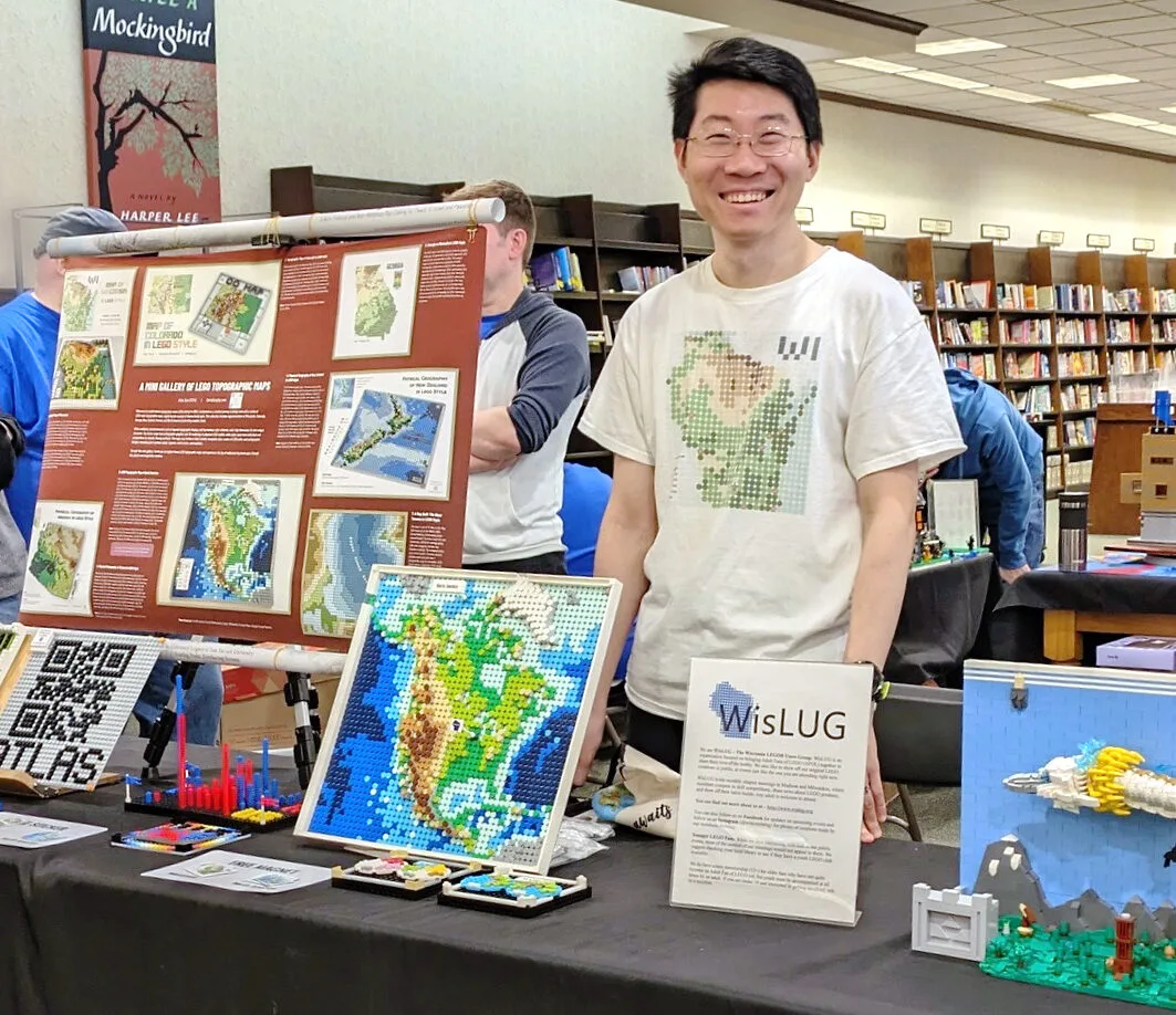 Toy bricks can be a great medium for abstract maps.