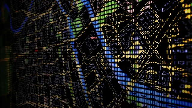 Drawing maps with text characters is back in style.