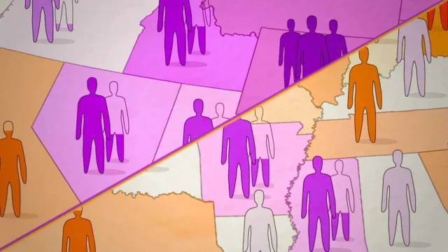 Thumbnail of map showing relative voting power by state.