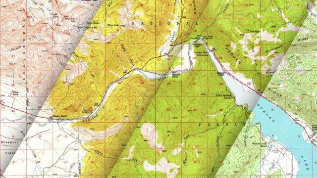 The cartography and design of USGS topographic maps has changed over time.