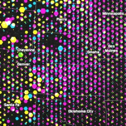 Athletic spaces vary in their geographic distribution across the United States.