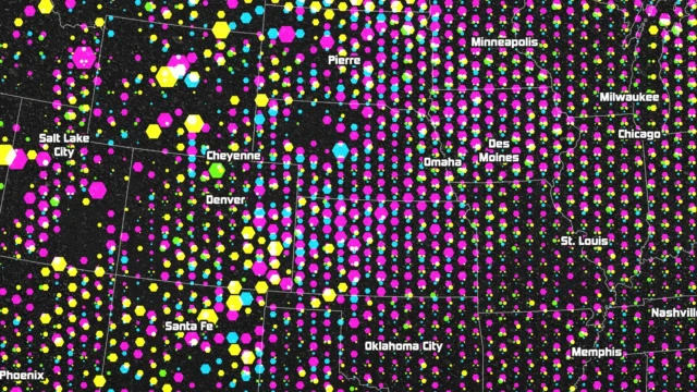 Athletic spaces vary in their geographic distribution across the United States.